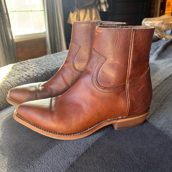 Frye Billy Leather Zip Up Womens Boots Size 9 - Picture 6 of 16